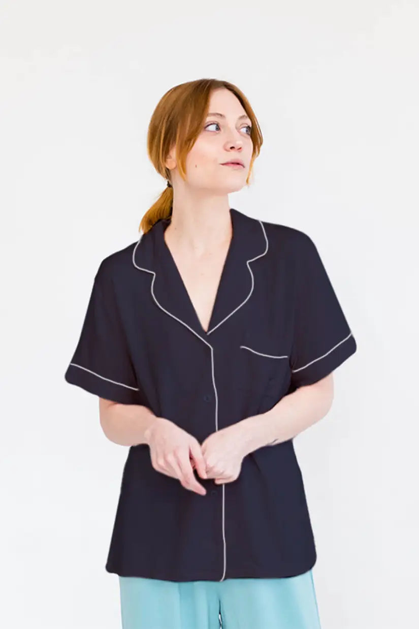 Calla Sleep Shirt | Gray Dawn