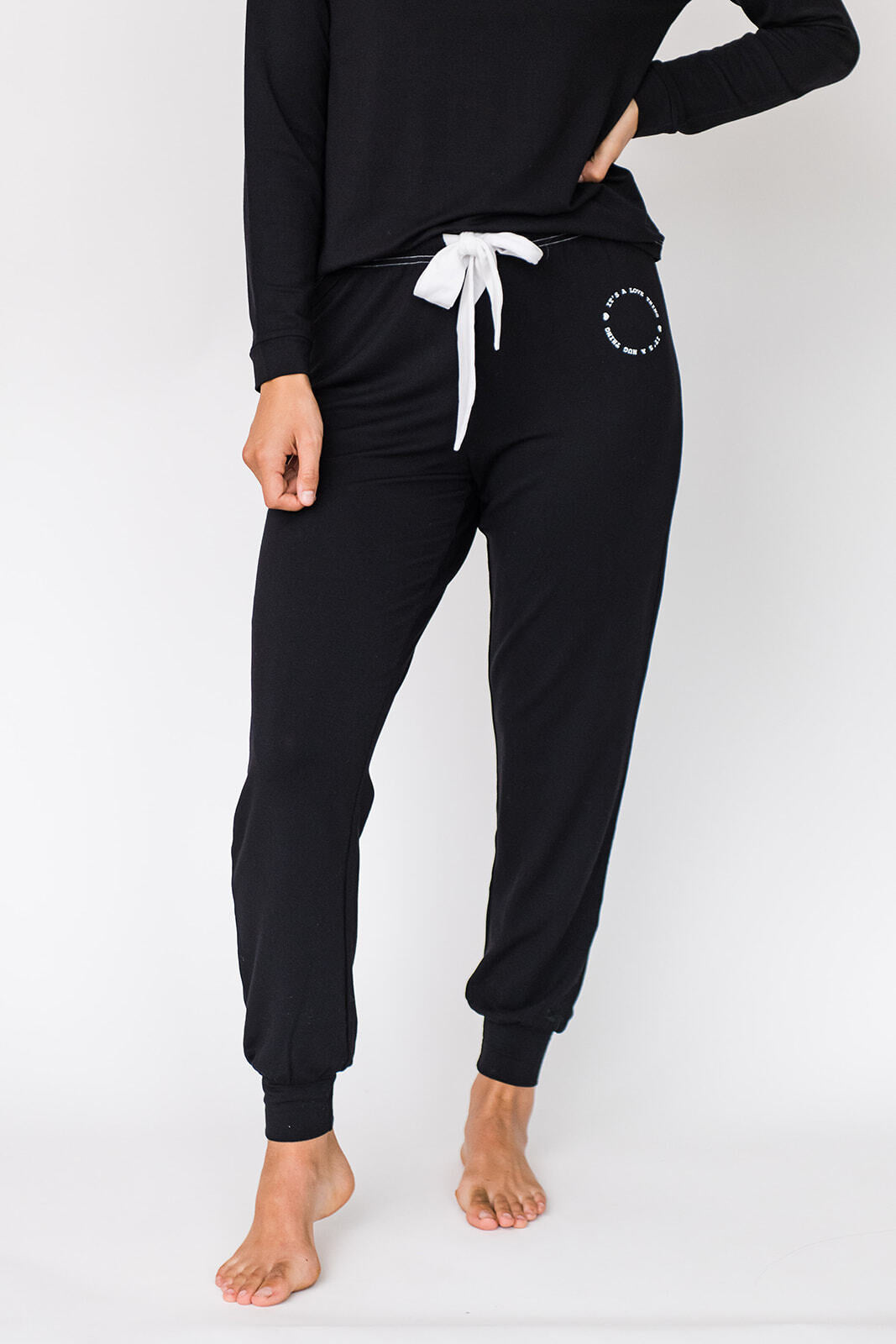 Penni Sleep Joggers | Black
