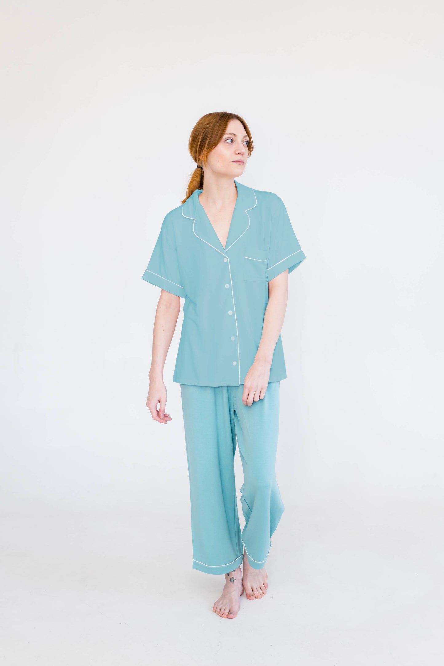Kaitlyn Crop Sleep Pants | Tidepool