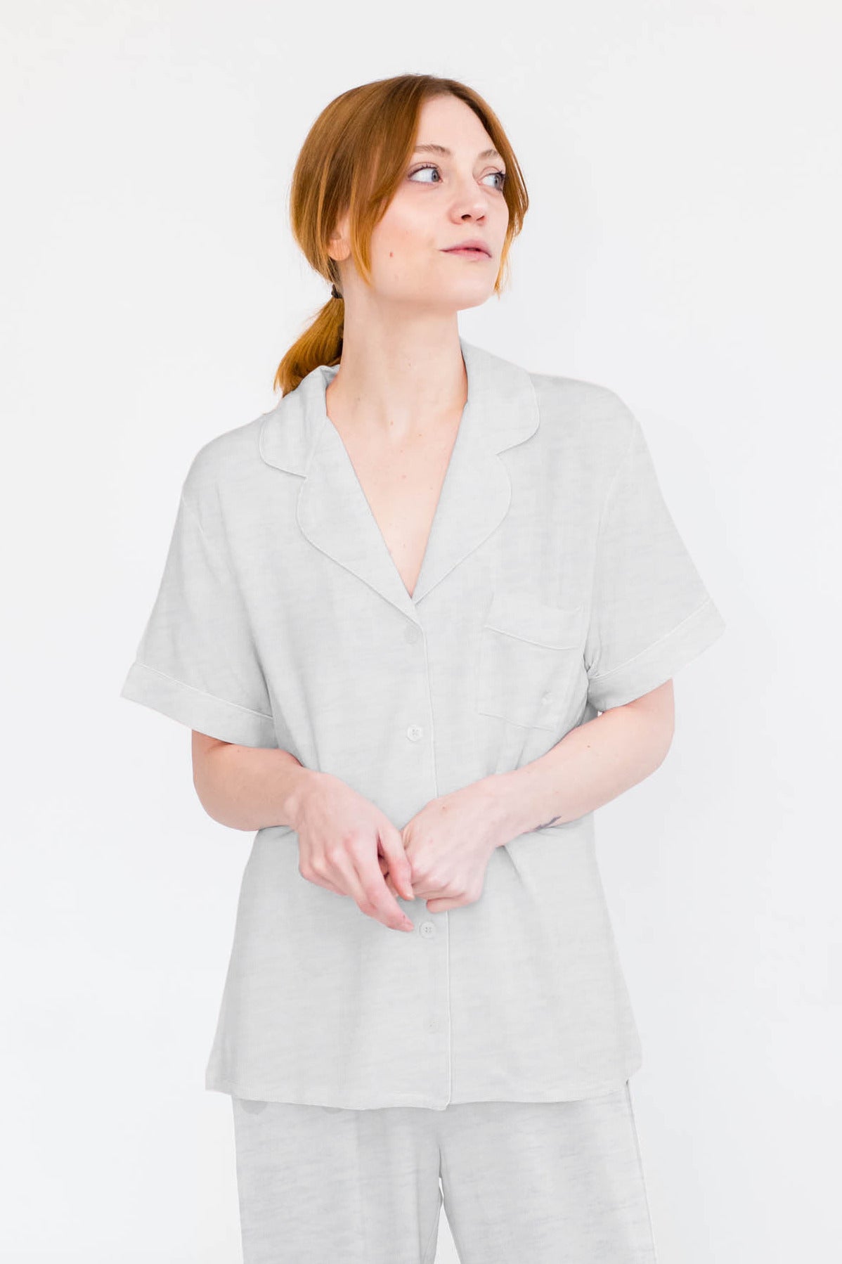 Calla Sleep Shirt | Pebble Grey