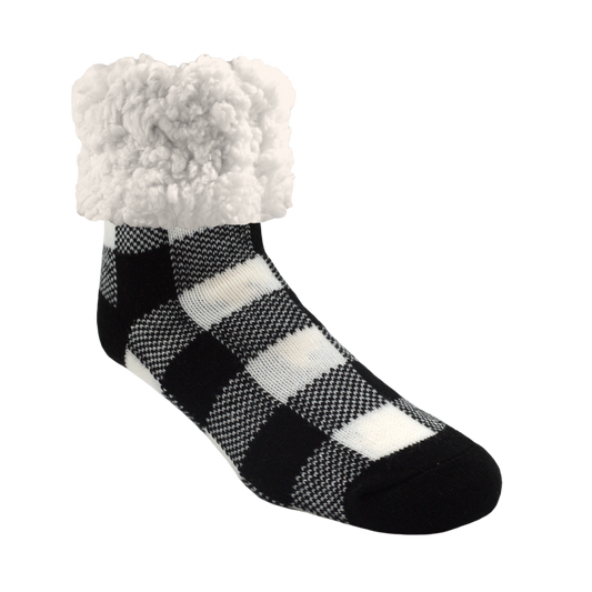 Classic Slipper Socks | Lumberjack White