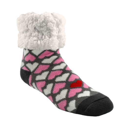 Classic Slipper Socks | Heart Valentine
