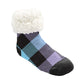 Lumberjack Lavender Blue - Kids & Toddler Recycled Slipper Socks
