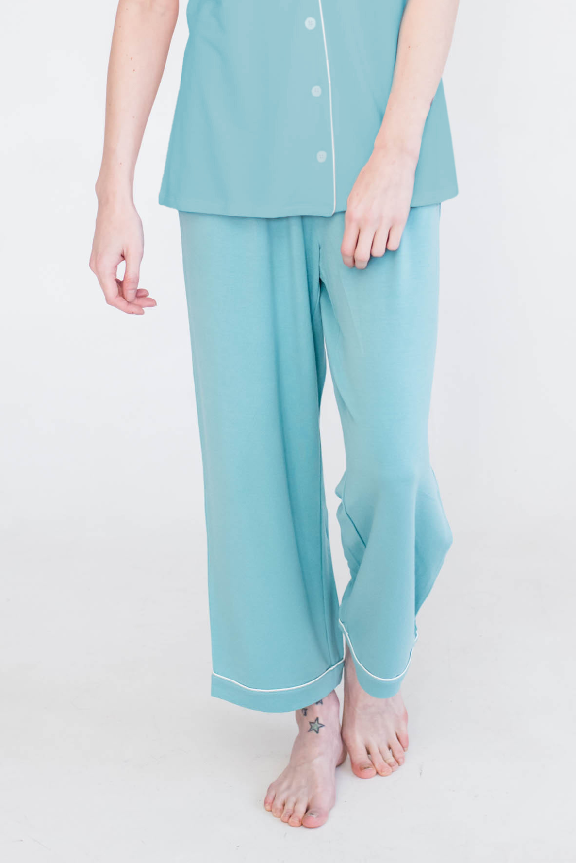 Kaitlyn Crop Sleep Pants | Tidepool
