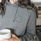 Noa Cozy Hoodie Sweatshirt | It's A Love Thing | Heather Grey