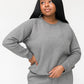 Mila Crew Neck Sweatshirt | Hug It Out | Heather Grey