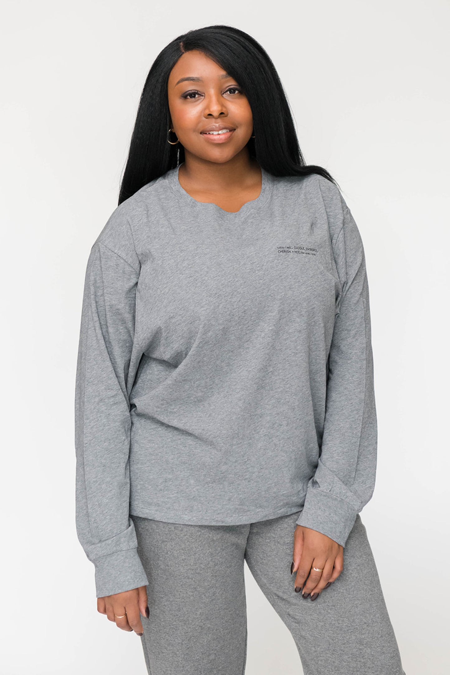 Marin Long Sleeve T-Shirt | Heather Grey