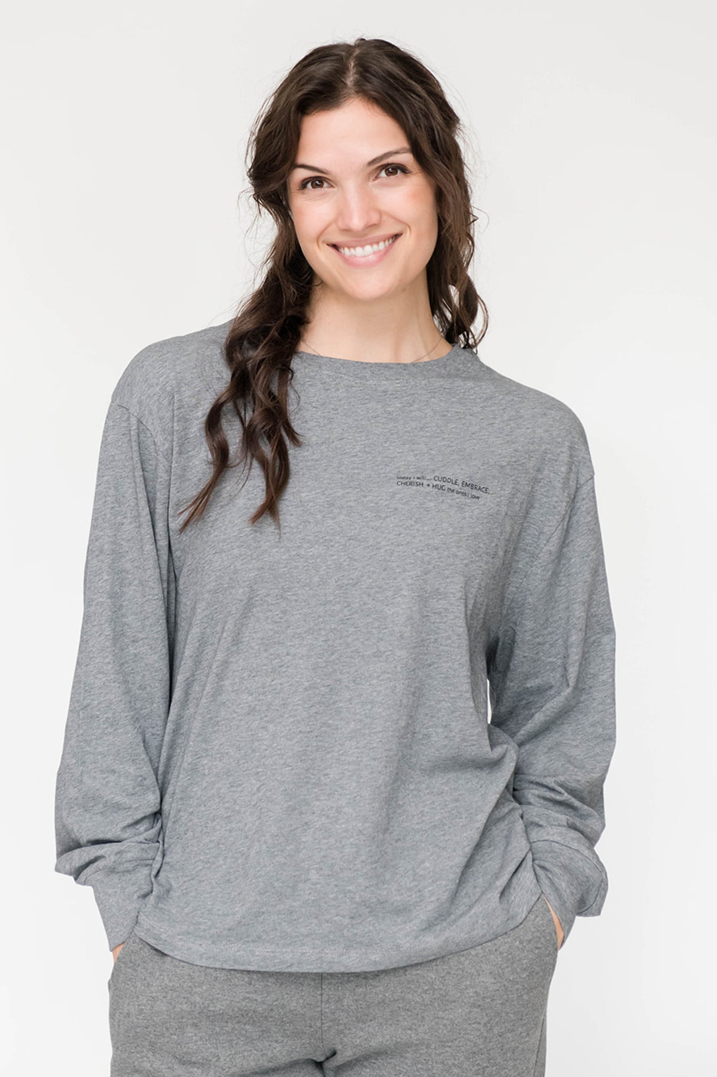 Marin Long Sleeve T-Shirt | Heather Grey