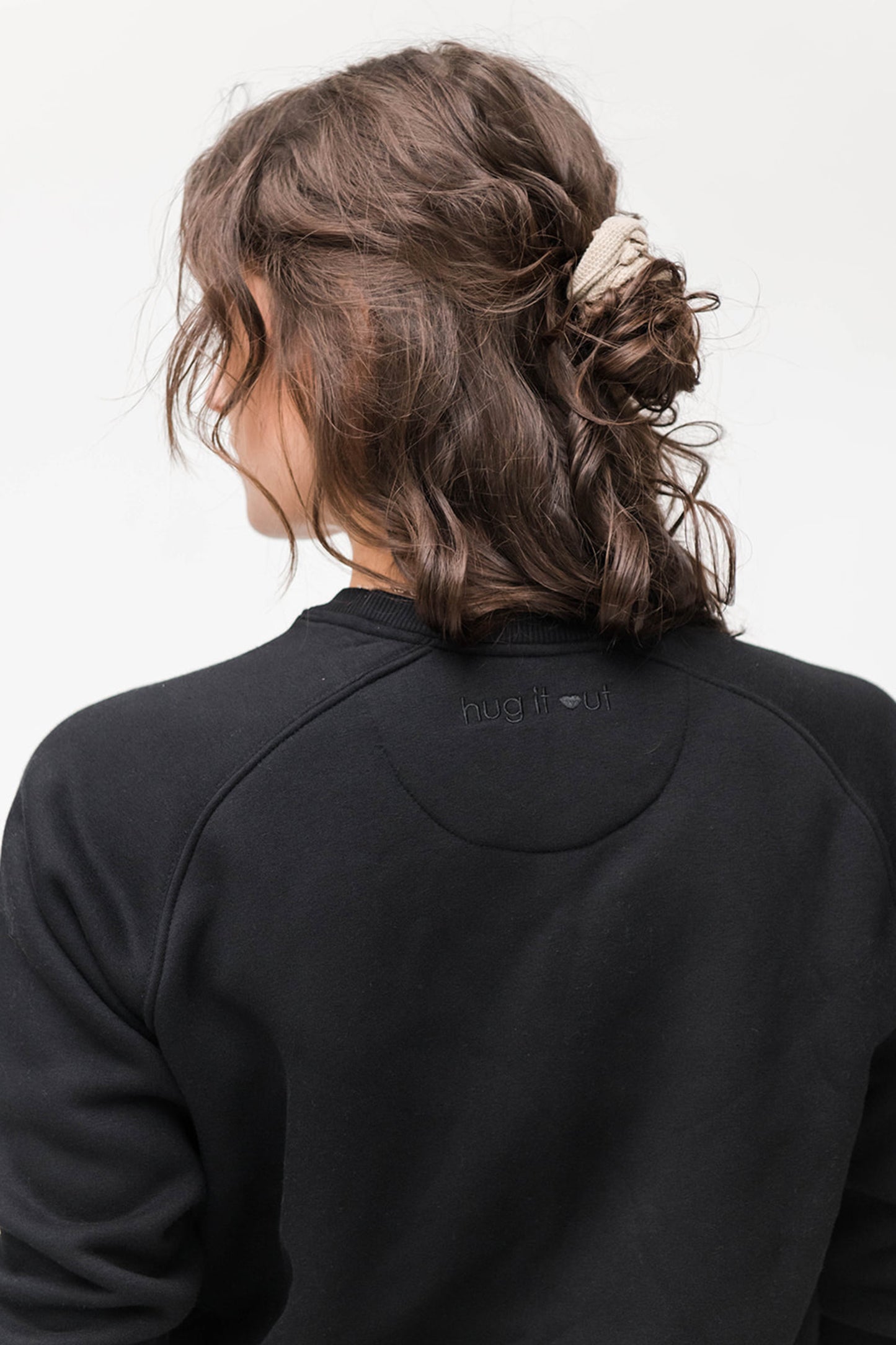 Mila Crew Neck Sweatshirt | Hug It Out | Black