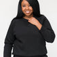 Mila Crew Neck Sweatshirt | Hug It Out | Black