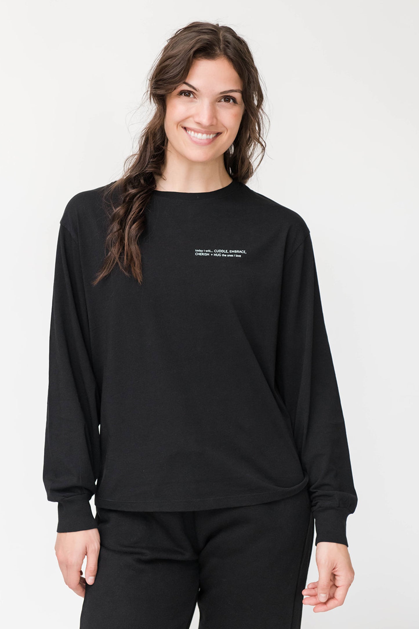 Marin Long Sleeve T-Shirt |Black