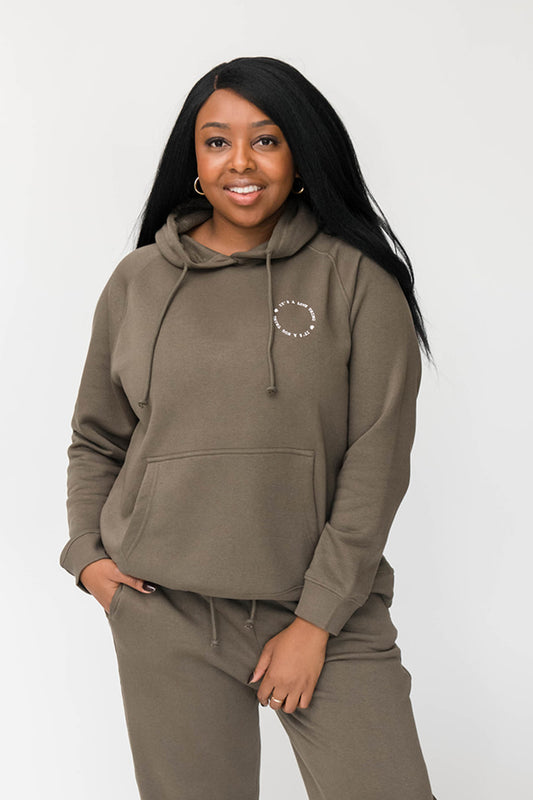 Noa Cozy Hoodie Sweatshirt | It's A Love Thing | Eucalyptus