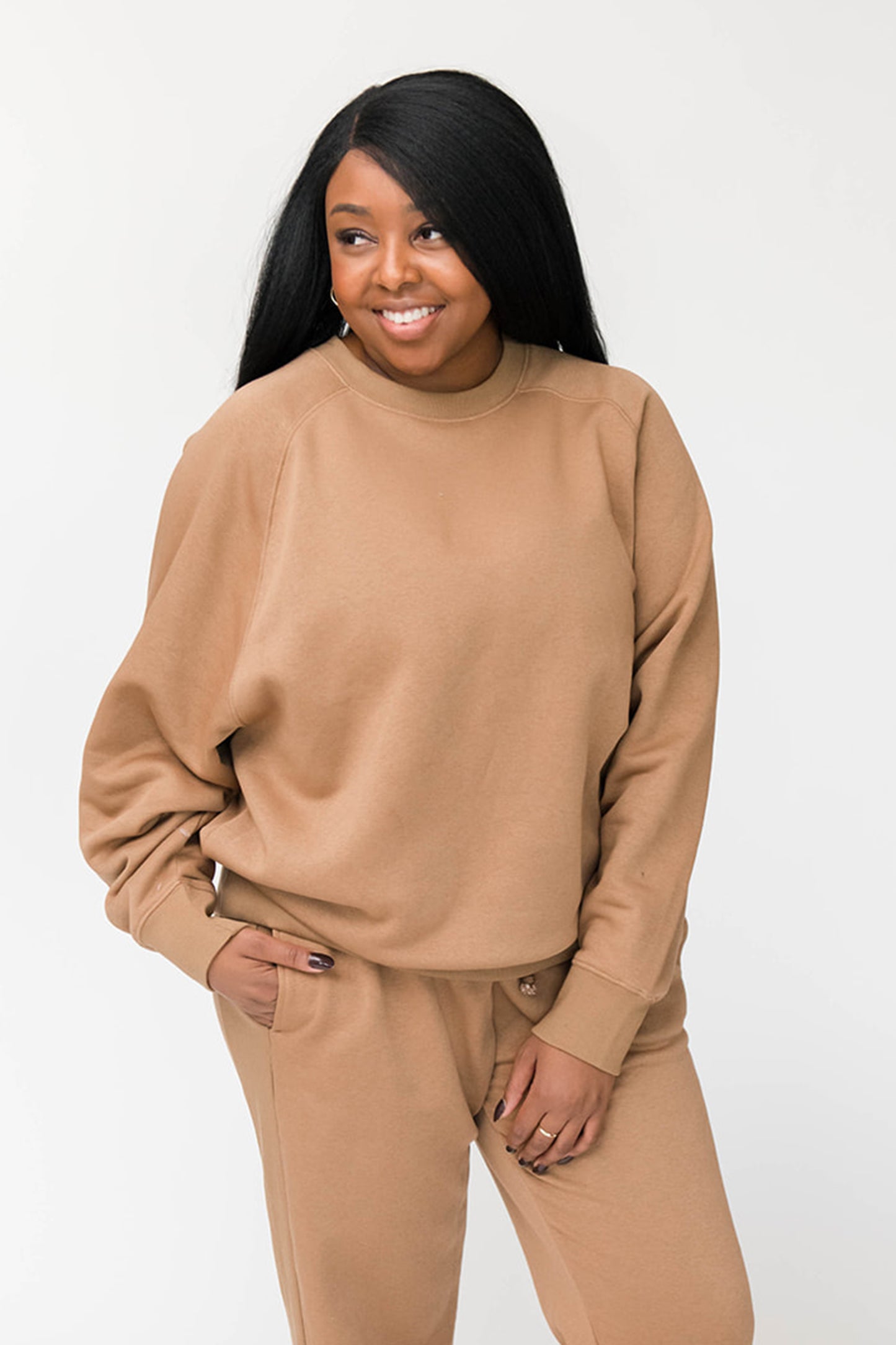 Olivia Oversized Sweatshirt | Burnt Caramel