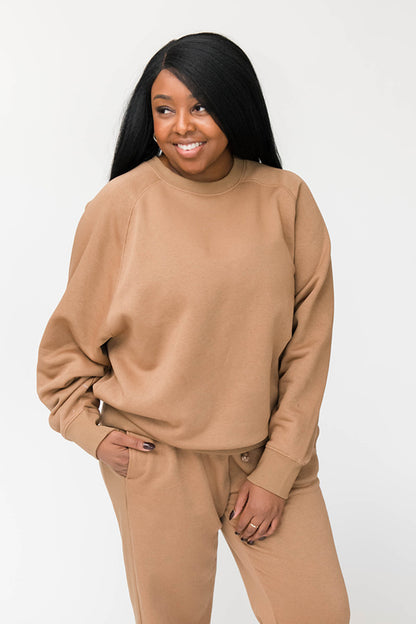 Olivia Oversized Sweatshirt | Burnt Caramel