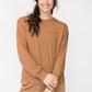 Marin Long Sleeve T-Shirt | Burnt Caramel