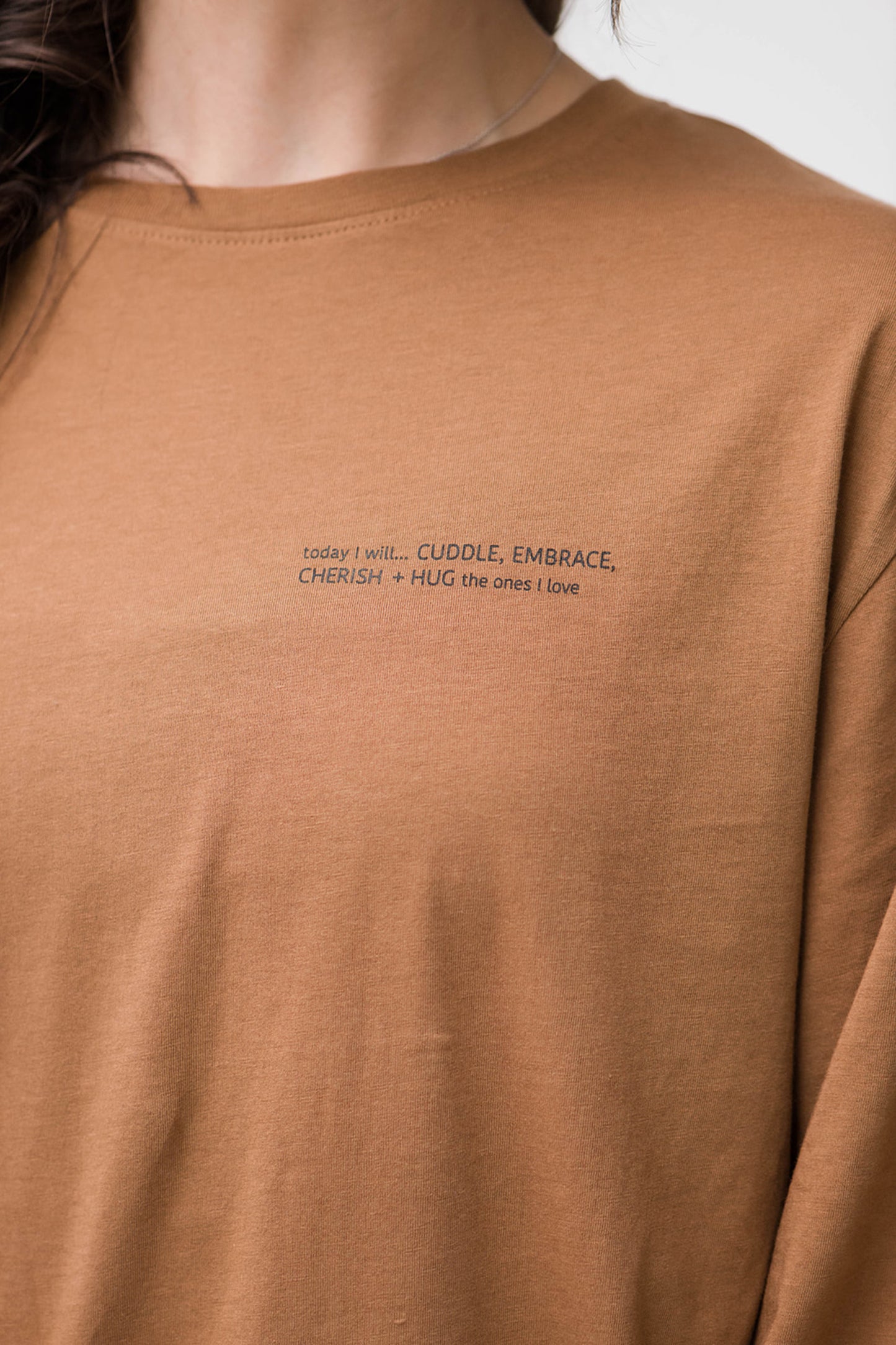 Marin Long Sleeve T-Shirt | Burnt Caramel