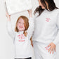 Kids | Mila Hugs For The Holidays Sweatshirt | Pebble Grey