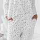 Jamie V-Neck Sleep Top | Ivory Allover Print