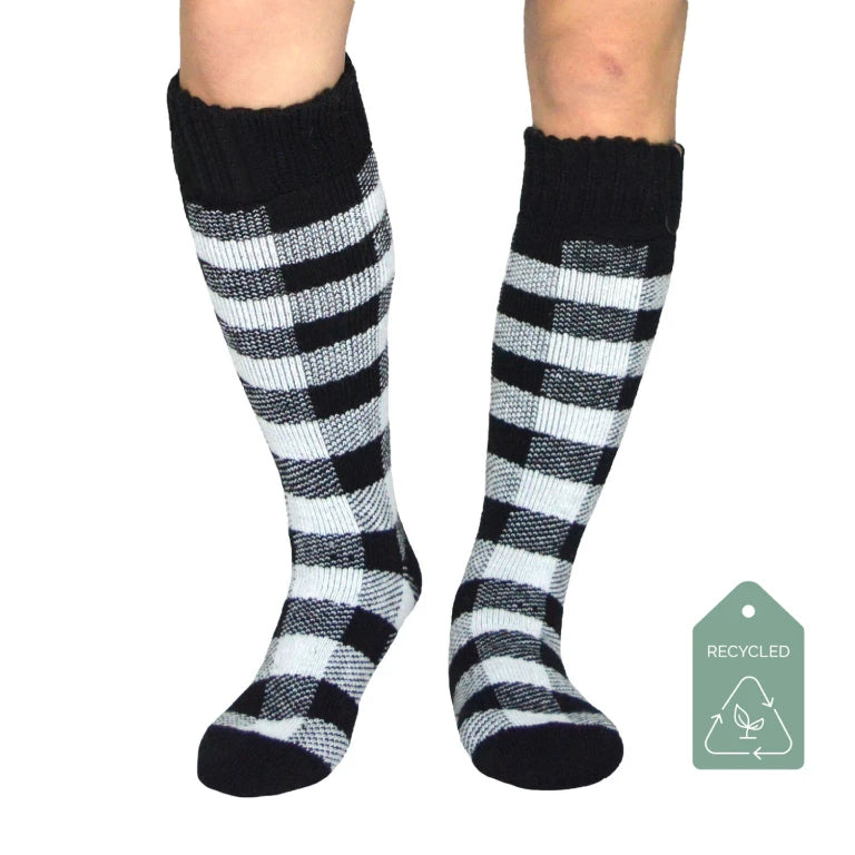 Lumberjack White Recycled Boot Socks - Adult Tall