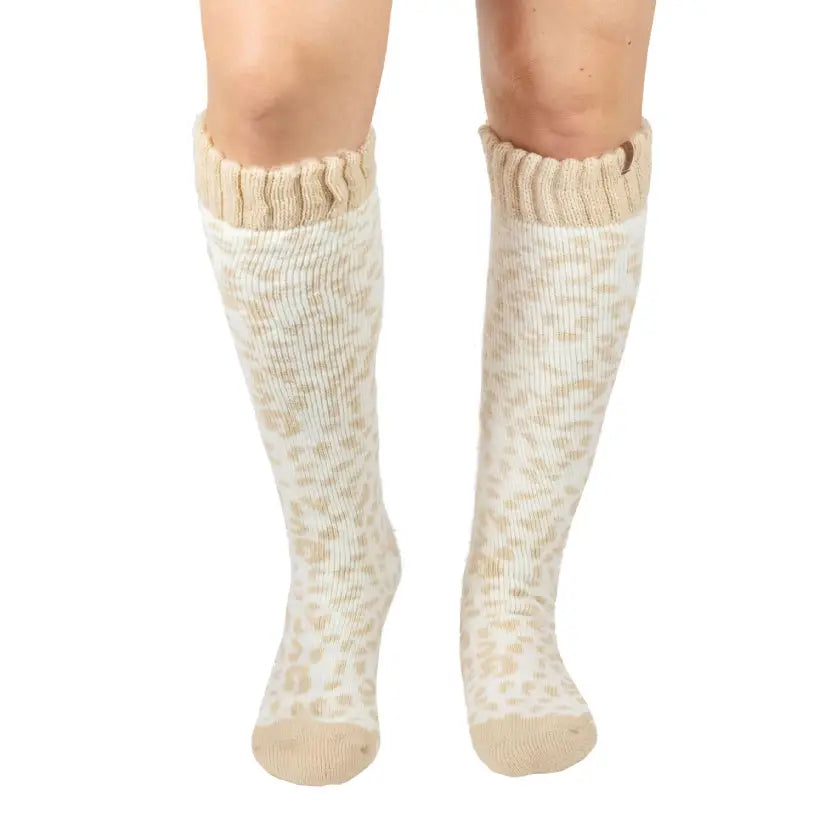Boot Socks | Cheetah Sand | Tall