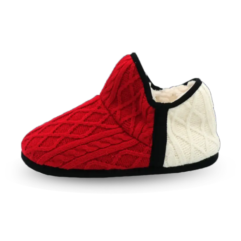 Cable Knit Slippers | Red Brodie