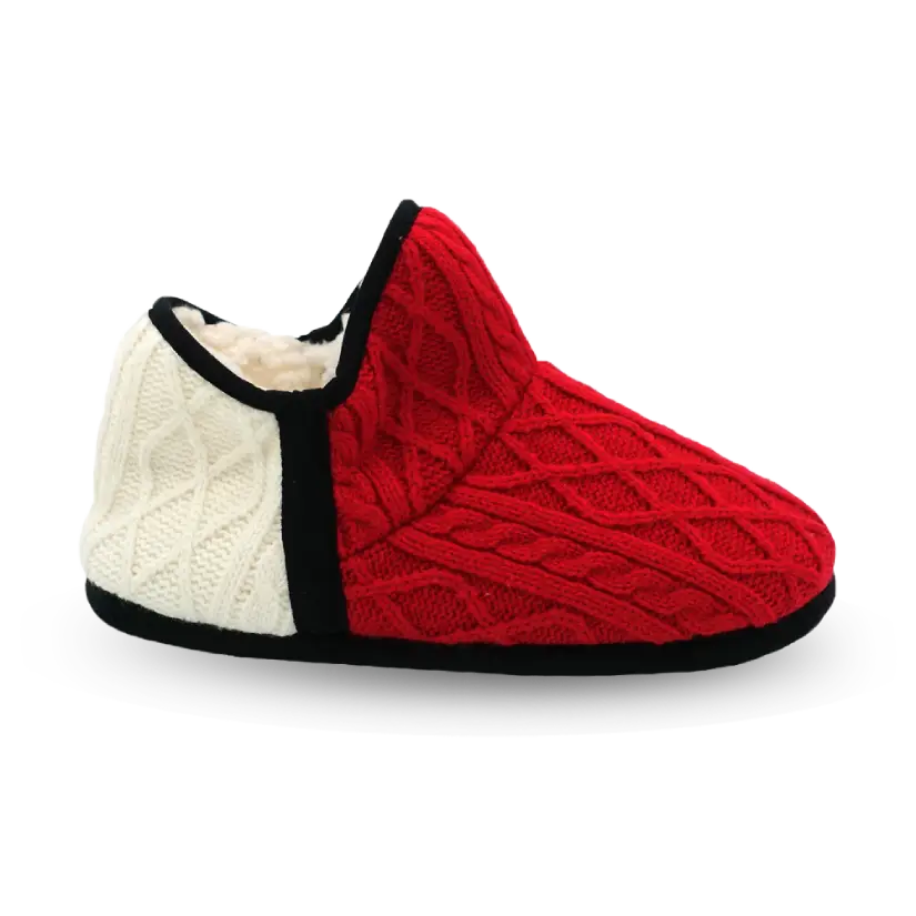 Cable Knit Slippers | Red Brodie