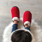 Cable Knit Slippers | Red Brodie