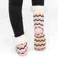 Chevron Navy Pink - Recycled Slipper Socks