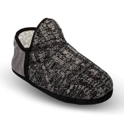 Cable Knit Slippers | Grey Brodie