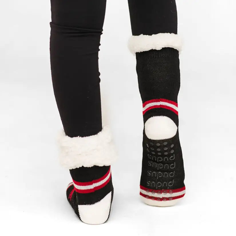 Bootie socks with pom 2025 poms