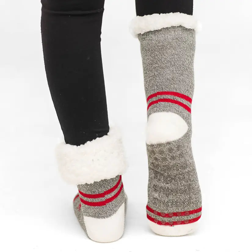 Canada Grey - Recycled Slipper Socks