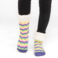 Chevron Cloud - Recycled Slipper Socks