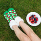 Classic Slipper Socks | Heart Green