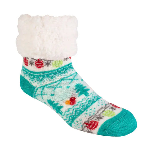 Classic Slipper Socks | Christmas Snow