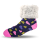 Classic Slipper Socks | Heart Navy