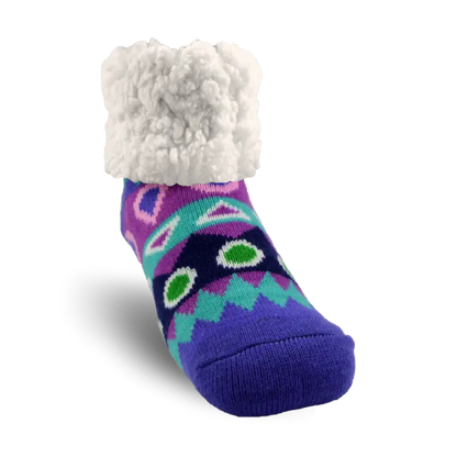 Classic Slipper Socks | Southwest Aqua