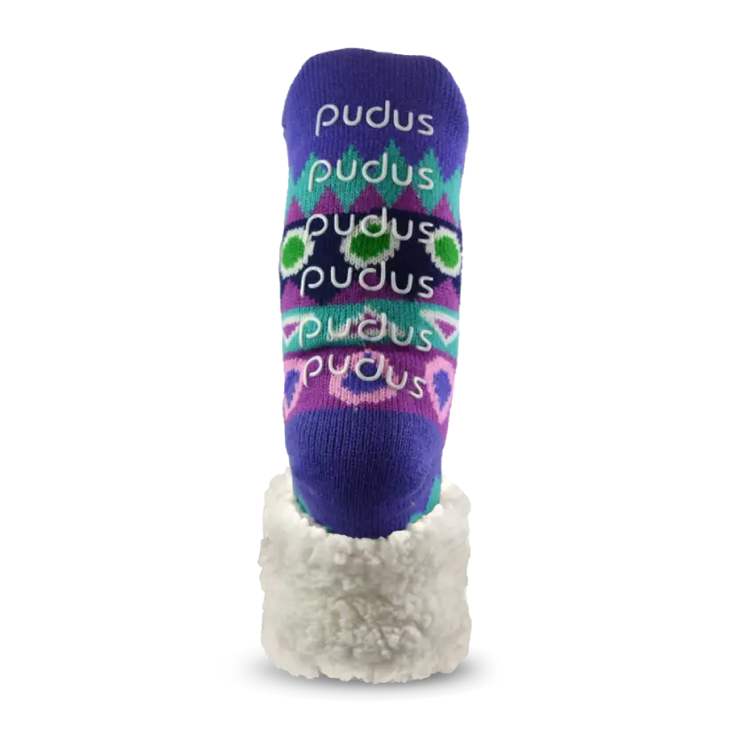 Classic Slipper Socks | Southwest Aqua