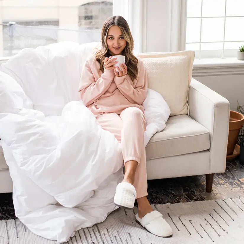 Creekside Slide Slippers | Cable Knit Cloud