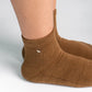 Cushioned Socks | Comfy Quarter Crew | Toasted Coconut