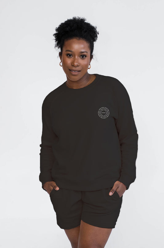Mila Crew Neck Sweatshirt | Human | Black
