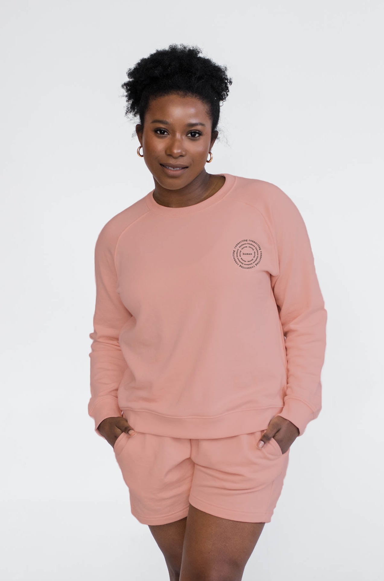 Mila Crew Neck Sweatshirt | Human | Daydream Pink