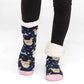 Dog Mom Navy - Recycled Slipper Socks