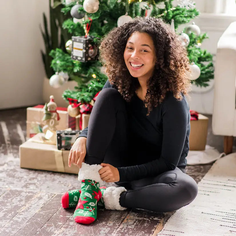 Holly Country Pine - Recycled Slipper Socks