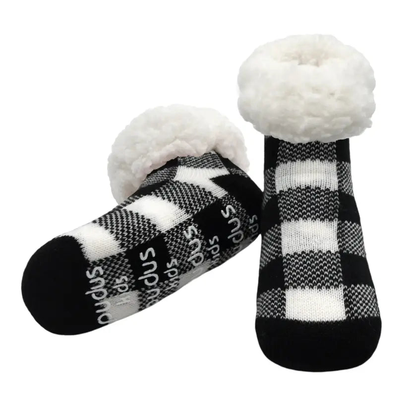 Kids Classic Slipper Socks | Lumberjack White