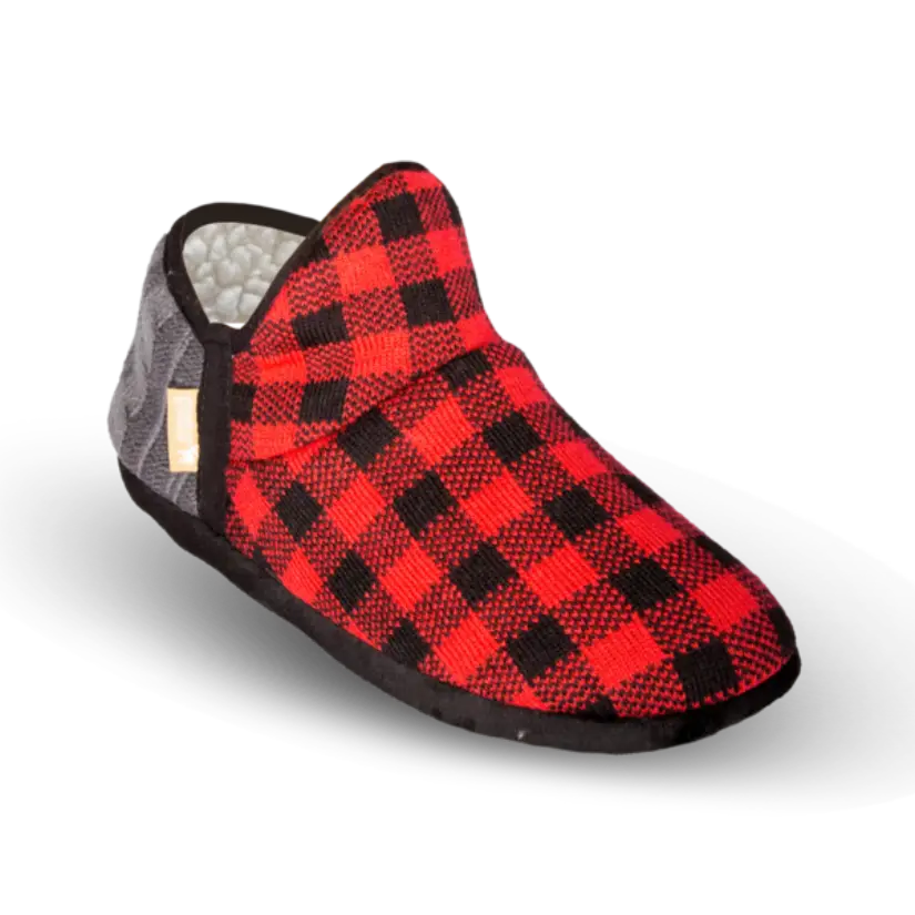 Cable Knit Slippers | Lumberjack Red Brodie