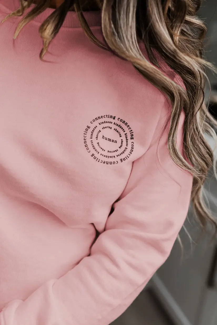 Mila Crew Neck Sweatshirt | Human | Daydream Pink