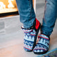 Cable Knit Slippers | Nordic Blue Brodie