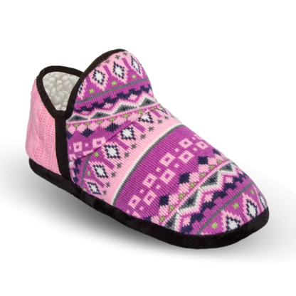 Cable Knit Slippers | Nordic Pink Brodie