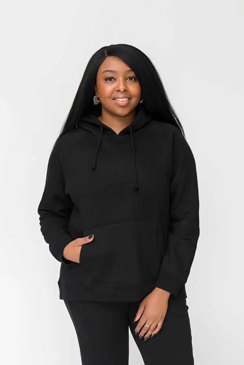 Noa Cozy Hoodie Sweatshirt | Live Well | Black