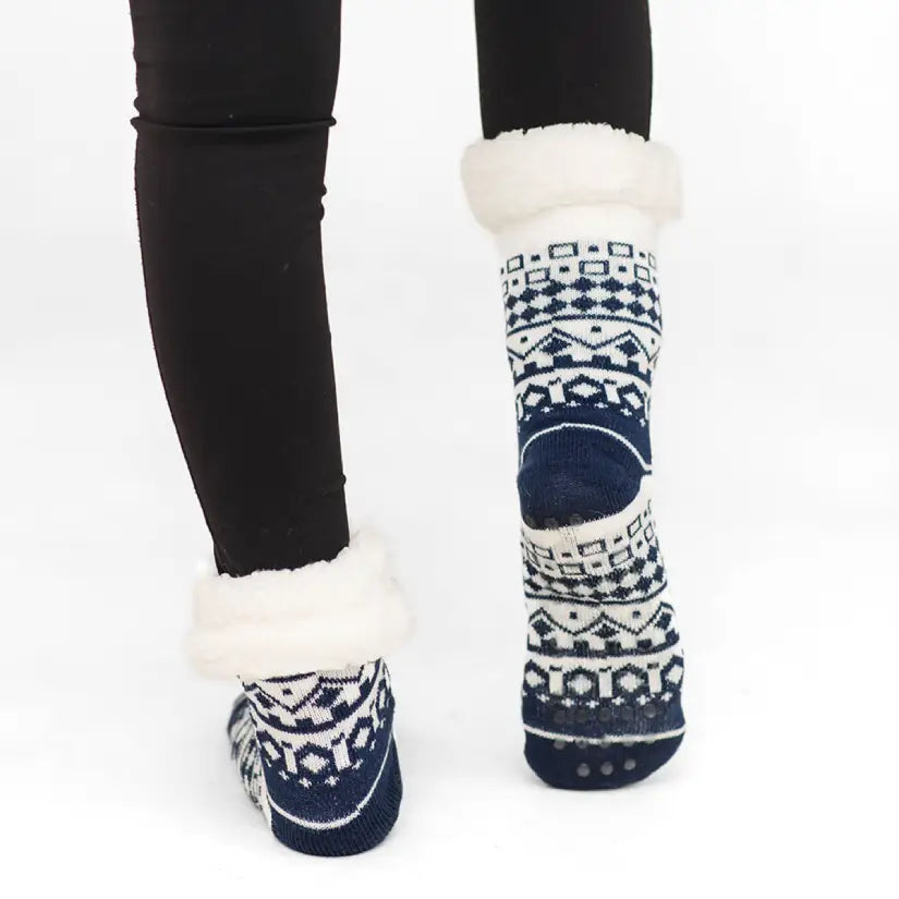 Nordic Midnight - Recycled Slipper Socks